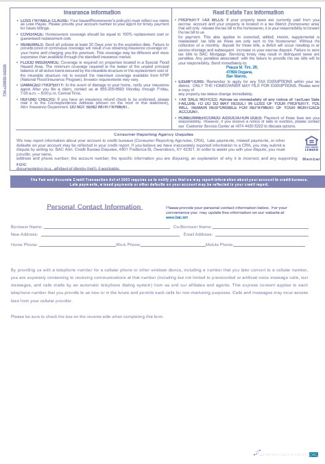 Download San Marino Banca Agricole Commerciale mortgage statement in Word and PDF formats 3 Photoshop template